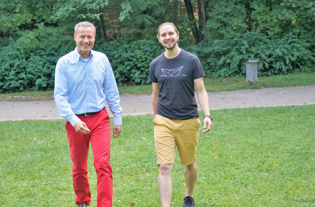 Marc Schnabel (li.) und Marios Pergialis