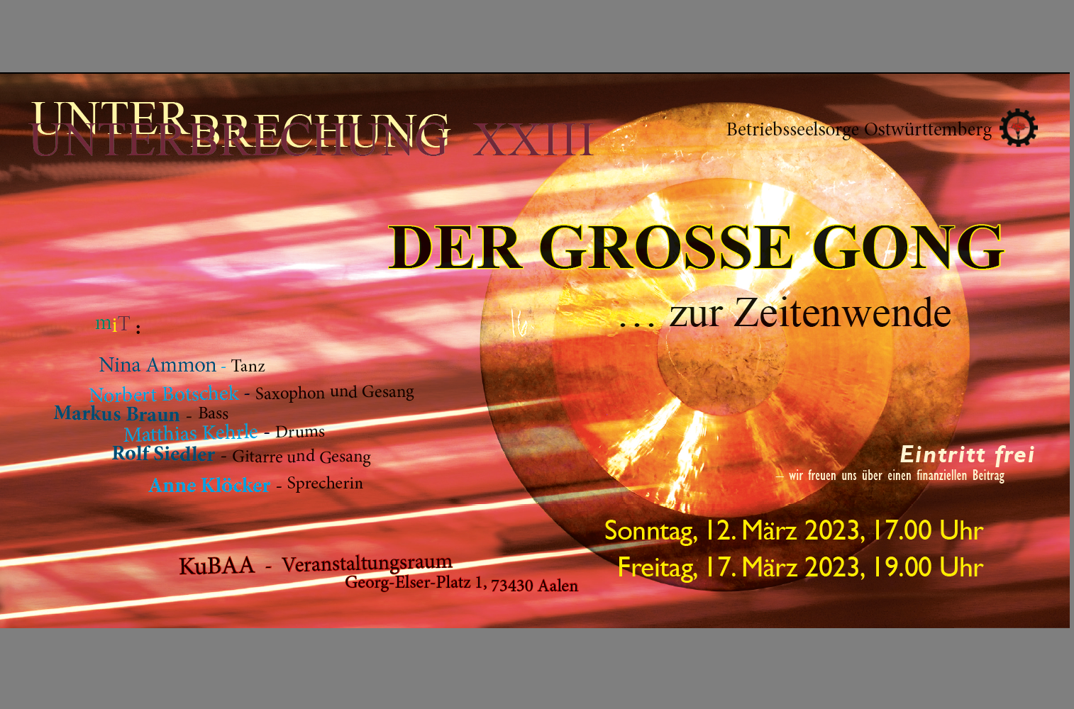 Unterbrechung XXIII.