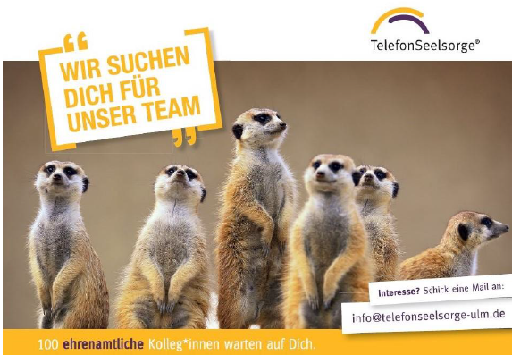 Ehrenamtliche Telefon-Seelsorgende gesucht!