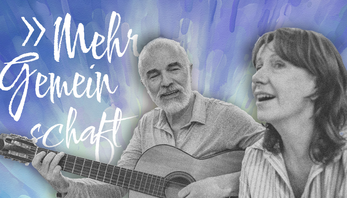 Mehr Gemeinschaft: Zwei Personen musizieren gemeinsam.